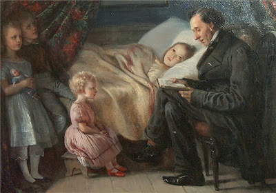 Jerichau-Baumann, Anna-Maria Elisabeth - H_C_ Andersen reading, 1862