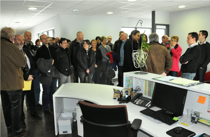 Regroupement pendant la visite