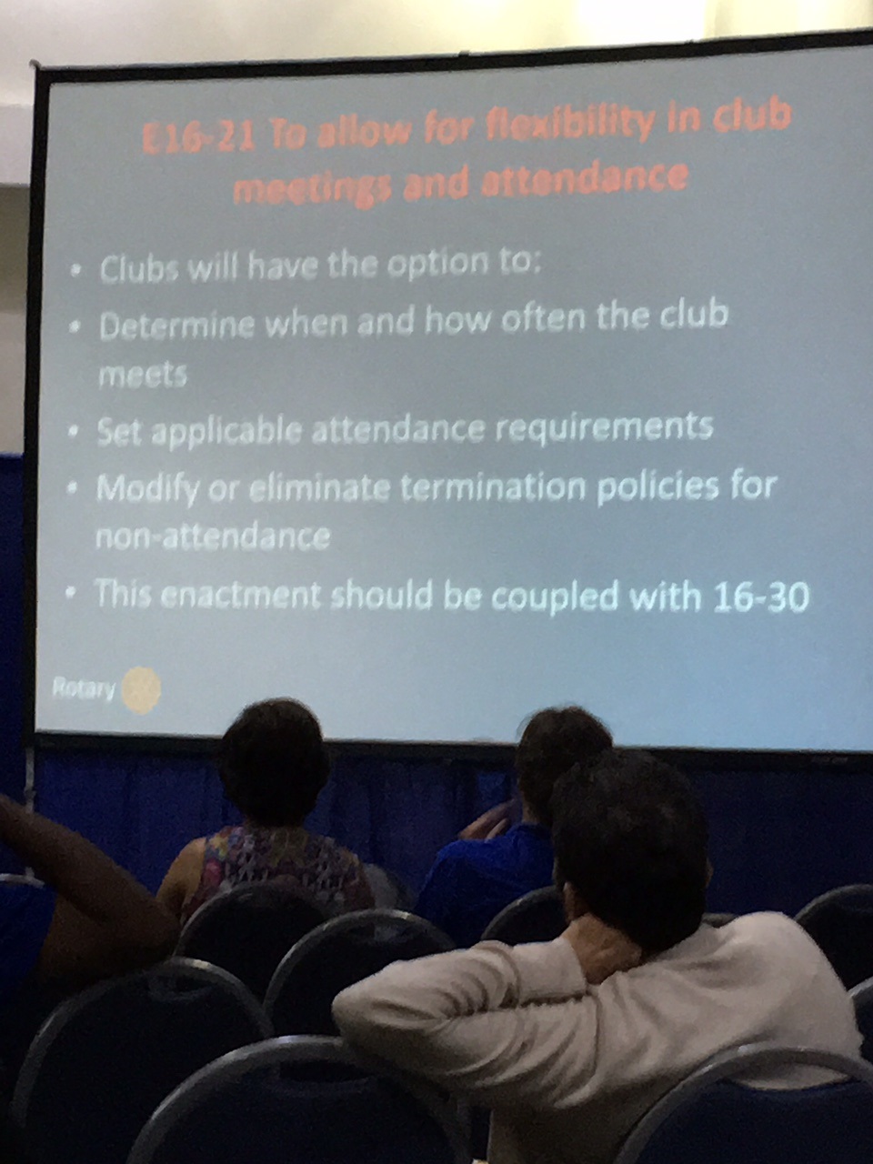 Importante diapo sur les nouveautés du conseil du RI